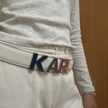 Karl Lagerfeld Guertel Weiss