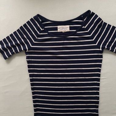 Ralph Lauren - T-shirt a righe blu navy e bianco