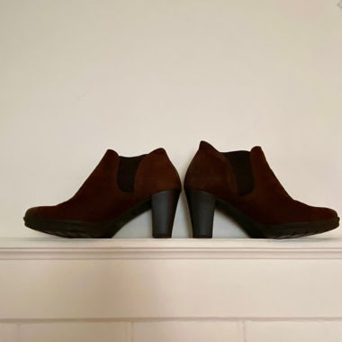 Braune Stiefeletten aus Leder von Gabor