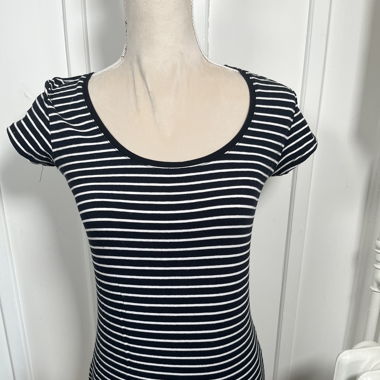  T-shirt rayé noir et blanc femme 
