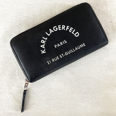Reissverschluss-Geldbörse von Karl Lagerfeld