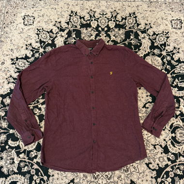 Camicia Farah bordeaux XL