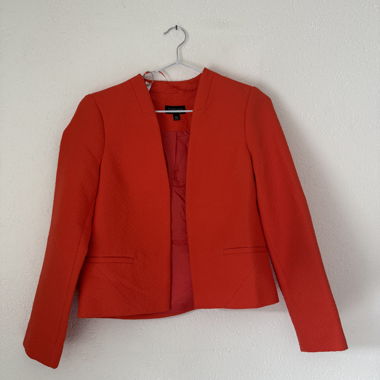 Veste blazer orange femme