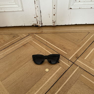 Black Cat-Eye Sunglasses