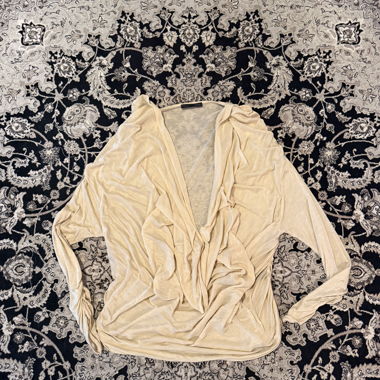 Top avvolgente beige Zara