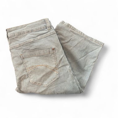 Gestreifte Jeans-Culotte