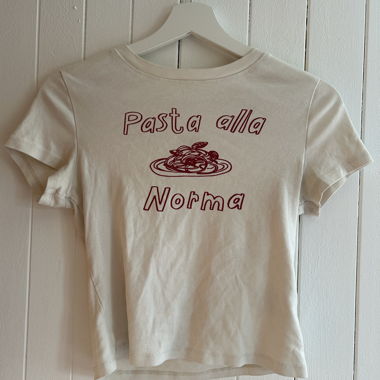 Beige Pasta T-Shirt M