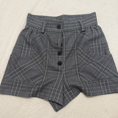 short à carreaux Maje