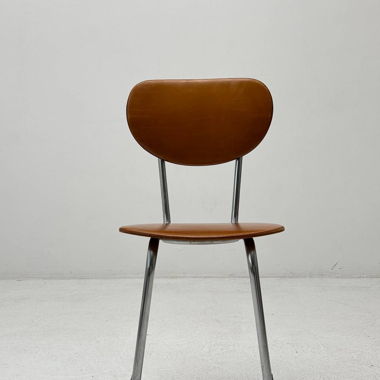 Brauner Kelko Mid-Century Küchenstuhl 1970er Jahre