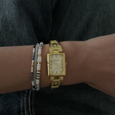 goldene Armbanduhr
