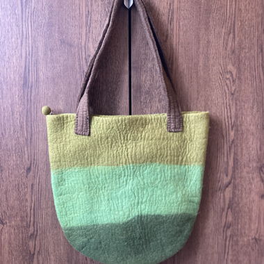 Green Wool Bag