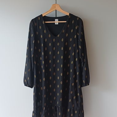 Black patterned dress