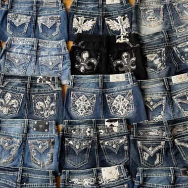 Miss me blue jeans shorts