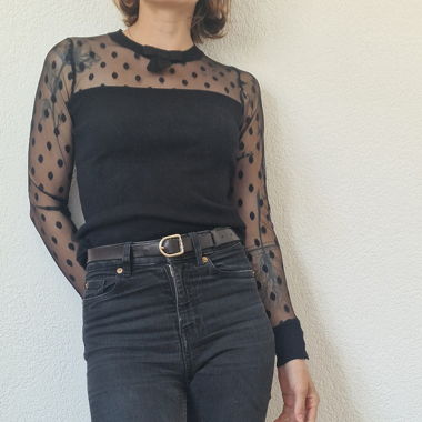 Top chic noir 
