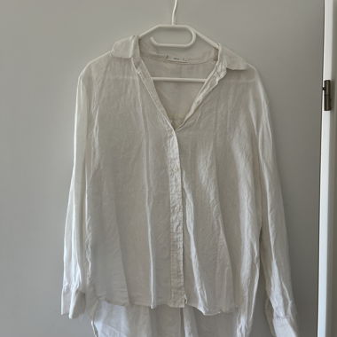 Blouse en lin blanche