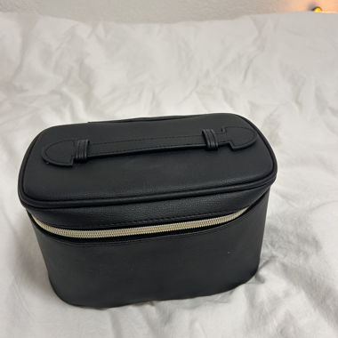 Black Cosmetic Bag with Mirror