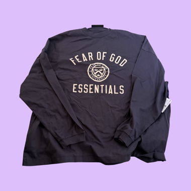 Felpa Fear of God Essentials blu scuro XL