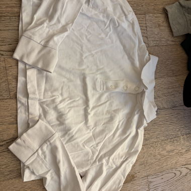 Felpa camicia cropped
