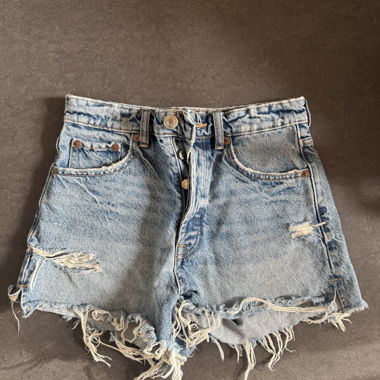 ZARA Light Blue Denim Shorts Size 36