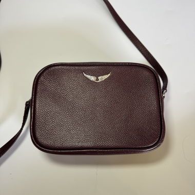 Borsa in pelle originale Zadig & Voltaire bordeaux