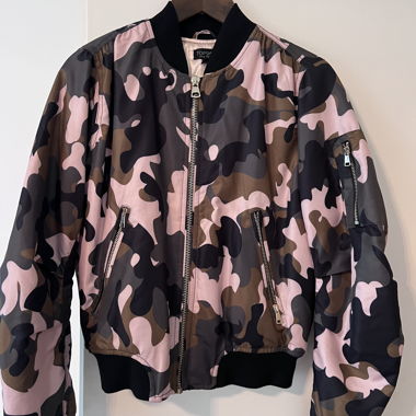 Topshop Bomber Camo Rosa – Taglia M