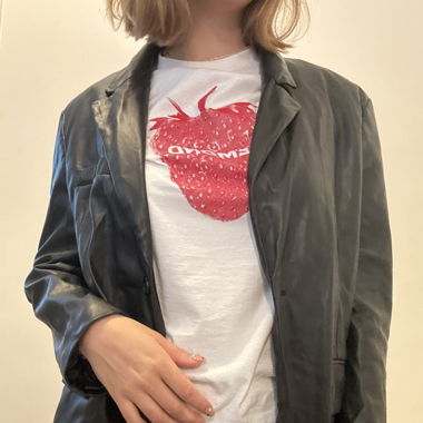 Black Leather Blazer/Jacket