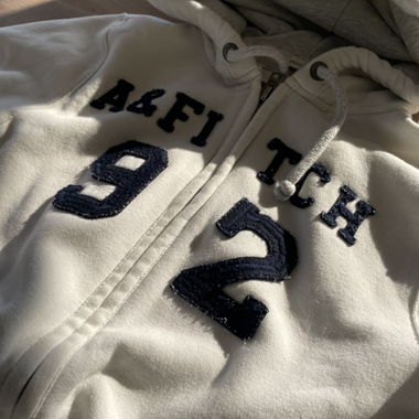 Y2K Abercrombie & Fitch Hoodie mit Reissverschluss, Large