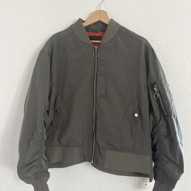 Grey Bomber Jacket