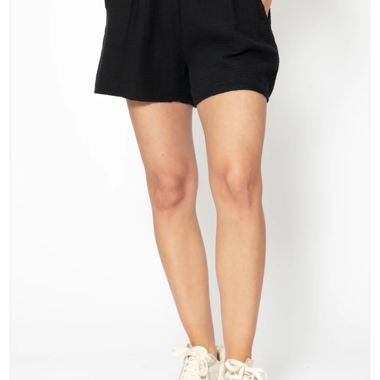 Musselin Shorts black