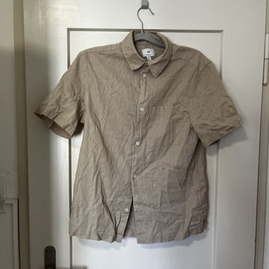 H&M Short-Sleeve Shirt Beige