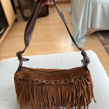 Suede Fringe Bag