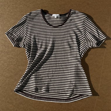T-shirt rayé Gérard Darel marron et blanc