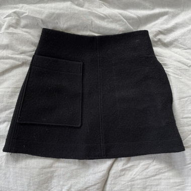 Gonna COS nera 100% lana