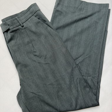 Stoffhose Grau Wide Leg