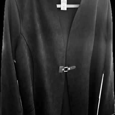 Veste ouverte en velours noir ARIANNE