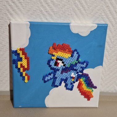 Quadro pixel art Rainbow Dash
