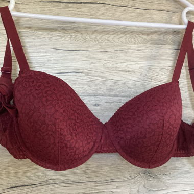 Burgundy Demi-Bra 85B