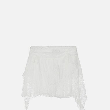 AELFRIC EDEN IRREGULAR LACE PATCHWORK SKIRT