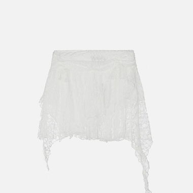 AELFRIC EDEN IRREGULAR LACE PATCHWORK SKIRT