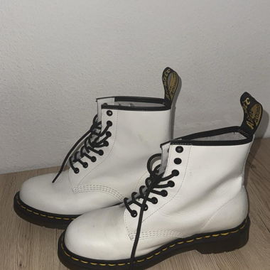 Stivaletti in pelle bianchi Dr. Martens EU 41
