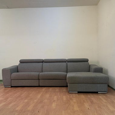 Dario Grey Corner Sofa with Relax Function