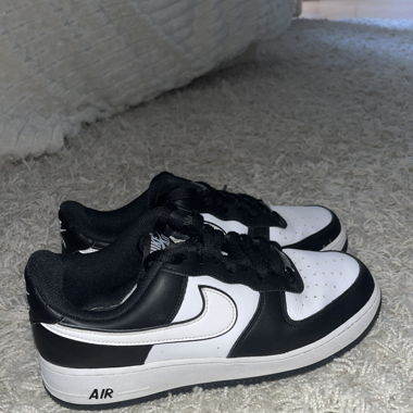 Nike Air Force Schwarz Weiss Pandanike