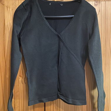 Black Cross-Over Top