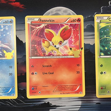 Lotto di 3 carte Pokemon jumbo XY promo