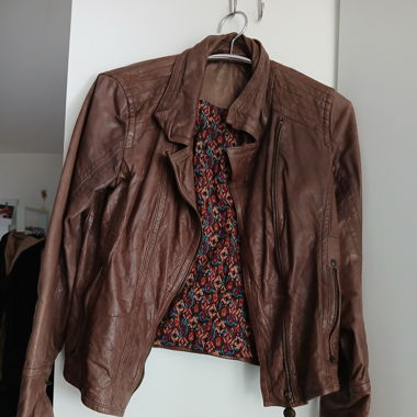 Lederjacke 