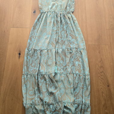 Robe longue cache-cœur Paisley