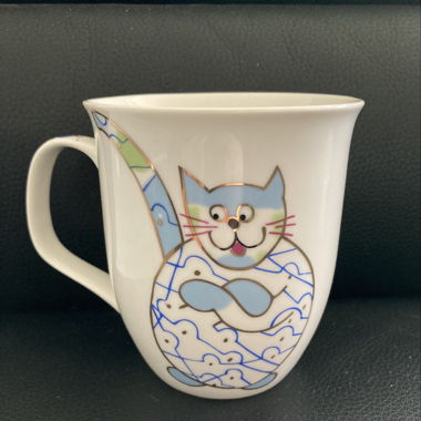 Tasse Kunstmotiv Katze
