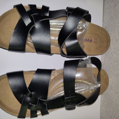 Schwarze Riemchensandalen EU 39