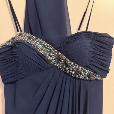 Elegantes Abendkleid dunkelblau