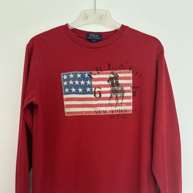 Polo Ralph Lauren Longsleeve Rot Amerika L